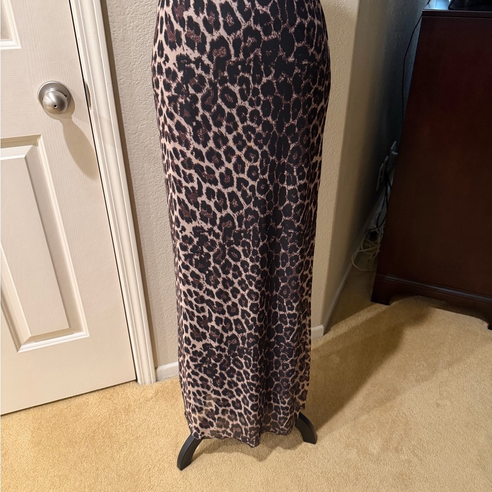 Princess Polly Leopard Print Maxi Skirt